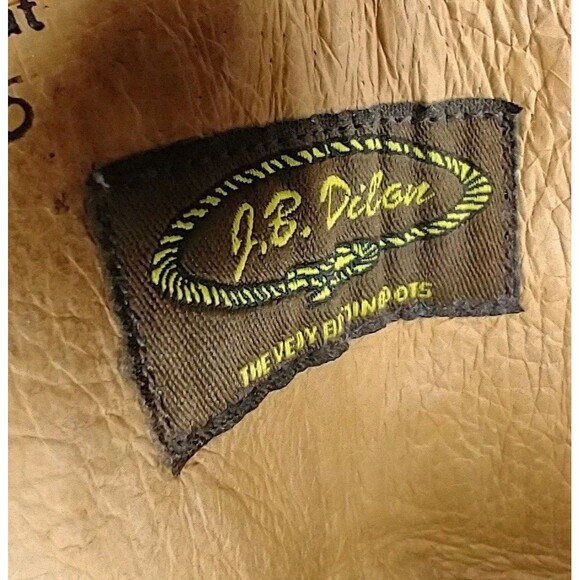 JB Dillon Cowboy Boots Size 9 EE Distressed Goat Leather Round Toe JBM3205 main image 11